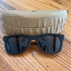 SLYK Black Sunglasses with Tan Case